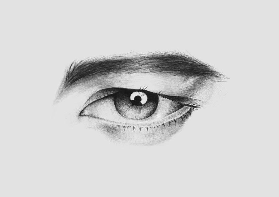 素描眉毛教程